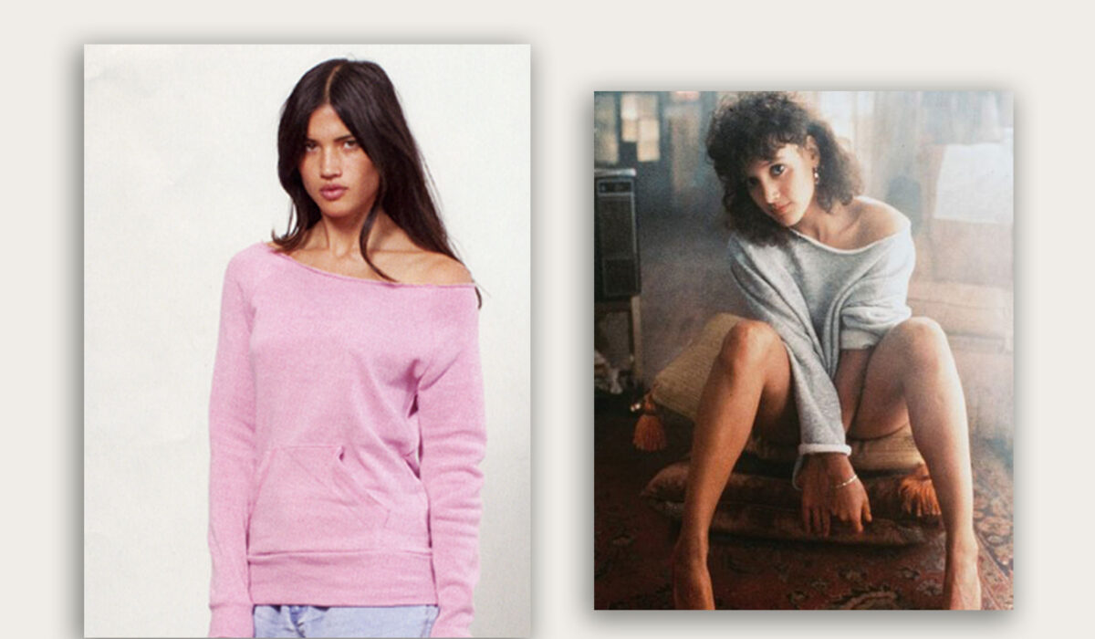 Custom Printed Off-the-Shoulder Sweatshirts by Alternative Apparel