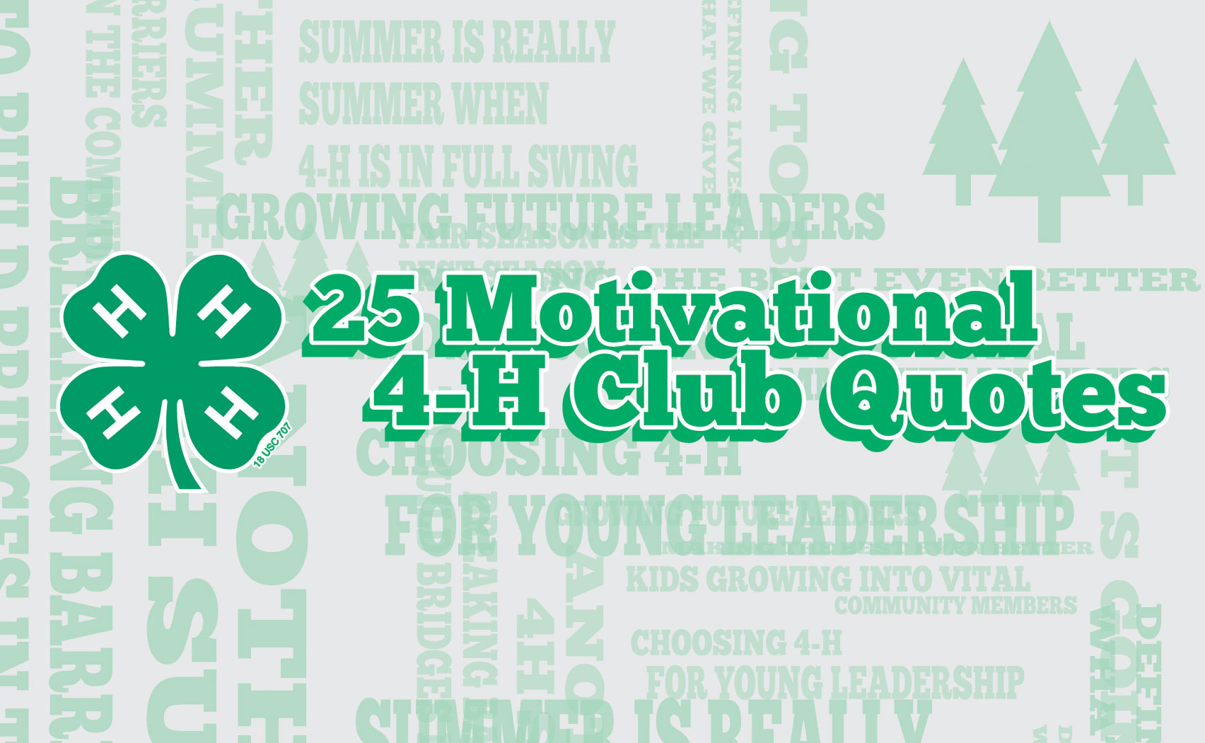 25 Motivational 4-H Club Quotes and Sayings