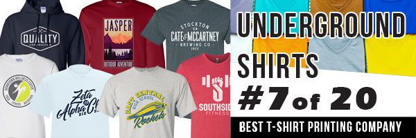 Underground Shirts 7 of 20 Best T-Shirt Printing Companies