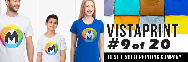 Vistaprint 9 of 20 Best T-Shirt Printing Companies