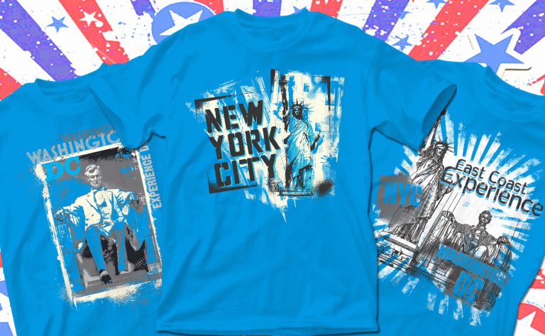 Washington DC & NYC Student Travel T-Shirt Designs