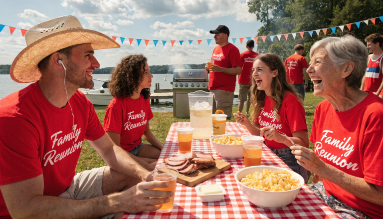 How to Make Summer Group Shirt Orders Easy for Reunions, Camps, Teams & July 4th Events